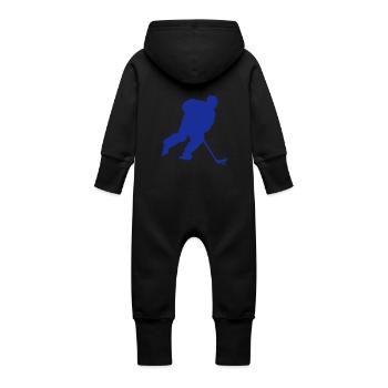 roller inline hockey silhouette4 dessin - Grenouillère à capuche bio en molleton Bébé - vanille - Dos