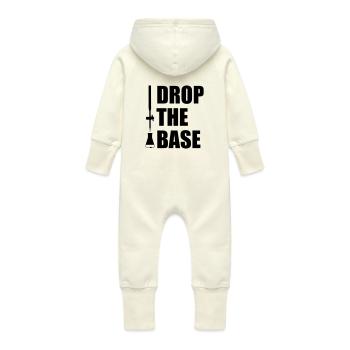 Drop the Base! - Baby Bio Sweat Overall mit Kapuze - Vanille-Milchshake - Hinten