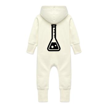 Erlenmeyerkolben - Baby Bio Sweat Overall mit Kapuze - Vanille-Milchshake - Hinten