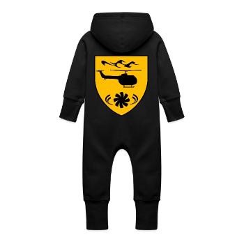 Hélicoptère - Grenouillère à capuche bio en molleton Bébé - vanille - Dos