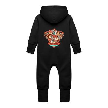 Real world coding challenge - Baby Organic Sweat Overalls With Hood - vanilla - Back