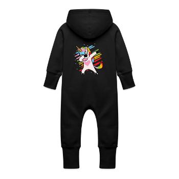 Einhorn Dab - Baby Bio Sweat Overall mit Kapuze -  - Hinten