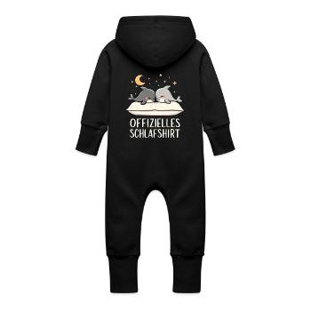 Chemise de nuit officielle Dolphin Dolphin Couple - Grenouillère à capuche bio en molleton Bébé - vanille - Dos