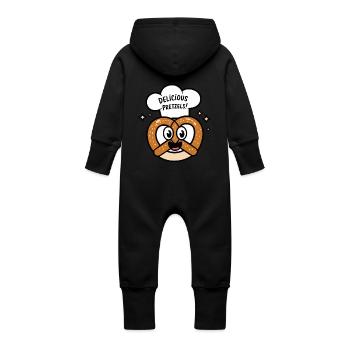 DELICIOUS PRETZELS - Baby Organic Sweat Overalls With Hood - vanilla - Back