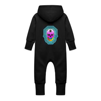 Hypnoskull - Baby Organic Sweat Overalls With Hood - vanilla - Back