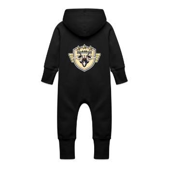 AIR FORCE - Baby Organic Sweat Overalls With Hood - vanilla - Back