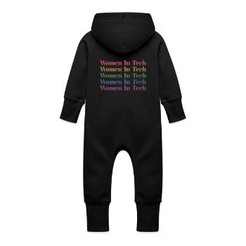 Frauen in Tech Software Entwickler Lehrer Geschenk - Baby Bio Sweat Overall mit Kapuze - Vanille-Milchshake - Hinten