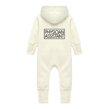 Cadeau d'assistant médical fier d'assistant médical - Grenouillère à capuche bio en molleton Bébé - vanille - Dos