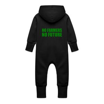 No farmers no future - Baby Bio Sweat Overall mit Kapuze - Vanille-Milchshake - Hinten