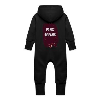 Pariser Träume - Baby Bio Sweat Overall mit Kapuze - Vanille-Milchshake - Hinten