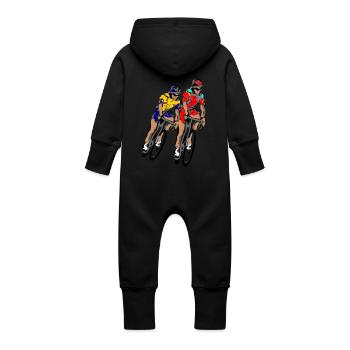 Tour Radfahrer - Baby Bio Sweat Overall mit Kapuze - Vanille-Milchshake - Hinten