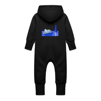 MEER DER GEDANKEN - Baby Bio Sweat Overall mit Kapuze - Vanille-Milchshake - Hinten