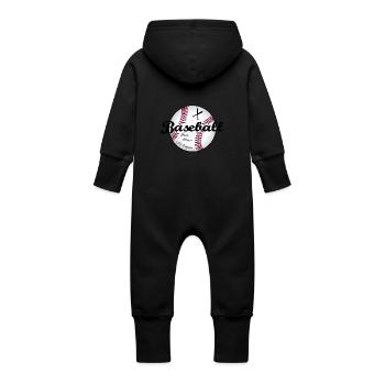 Big League Baseball - Baby Bio Sweat Overall mit Kapuze - Vanille-Milchshake - Hinten