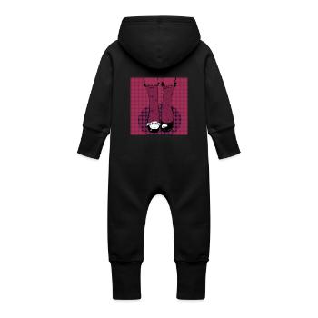 pop shoes - Baby Organic Sweat Overalls With Hood - vanilla - Back