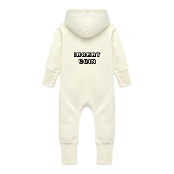 Arcade Insérer noir Coin - Grenouillère à capuche bio en molleton Bébé - vanille - Dos