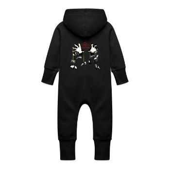 The Spirit of Animals - Der Geist der Tiere - Baby Bio Sweat Overall mit Kapuze - Vanille-Milchshake - Hinten