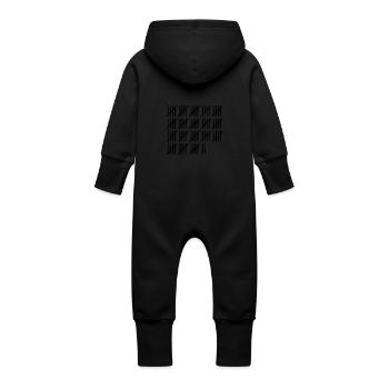 92nd birthday tally sheet 92 years old - Baby Organic Sweat Overalls With Hood - vanilla - Back