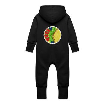 Bol de smoothie - Grenouillère à capuche bio en molleton Bébé - vanille - Dos