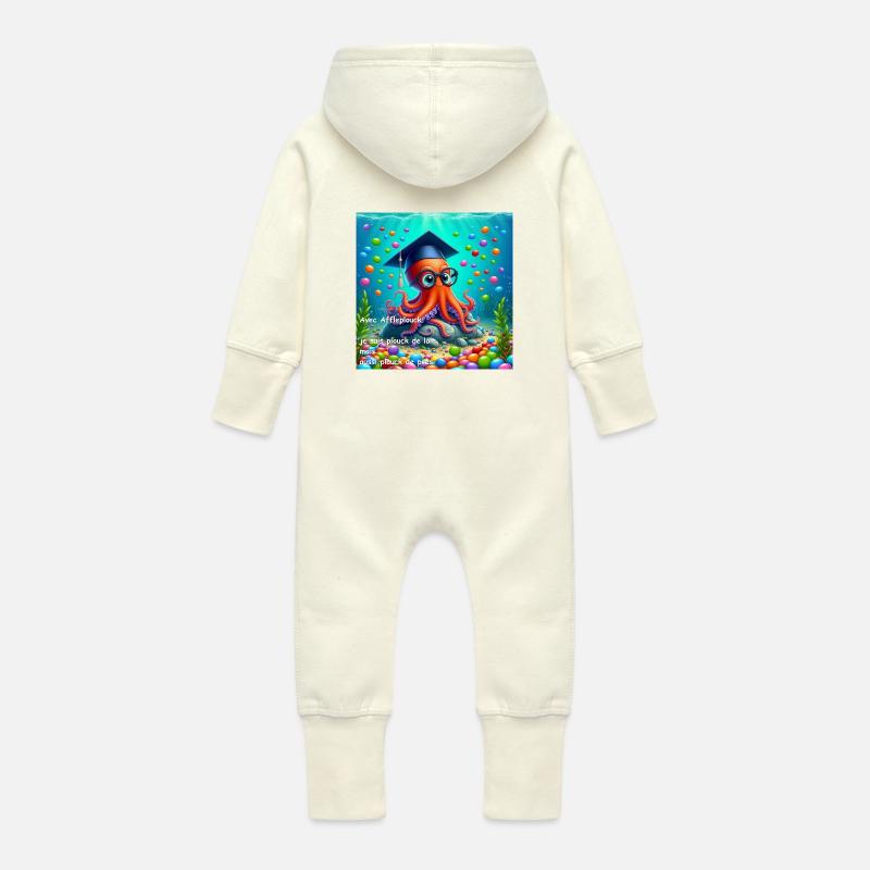 OIG2-10003530 - Baby Bio Sweat Overall mit Kapuze - Vanille-Milchshake