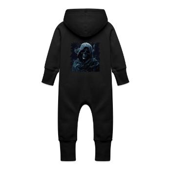 Le temps est imparable - Grenouillère à capuche bio en molleton Bébé - vanille - Dos