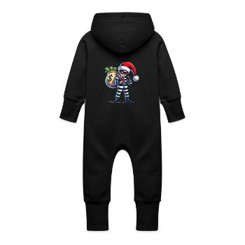 räuber weihnachten - Baby Bio Sweat Overall mit Kapuze - Vanille-Milchshake - Hinten