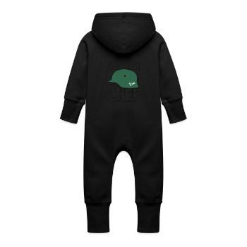 j’ai Glissé chef - Grenouillère à capuche bio en molleton Bébé - vanille - Dos
