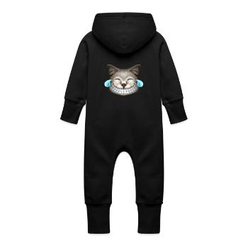 EMOTIONS CATBURST LAUGHIN - Grenouillère à capuche bio en molleton Bébé - vanille - Dos
