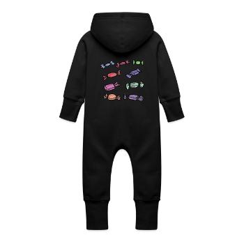 BonBons - Baby Bio Sweat Overall mit Kapuze - Vanille-Milchshake - Hinten