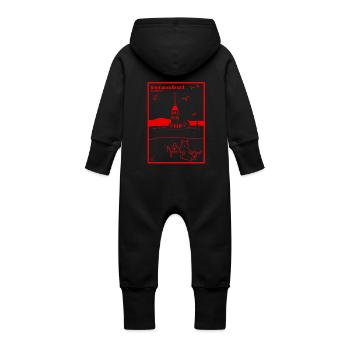 İstanbul, Türkei - Baby Bio Sweat Overall mit Kapuze - Vanille-Milchshake - Hinten