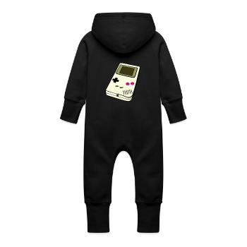 Console de jeu portable - Grenouillère à capuche bio en molleton Bébé -  - Dos