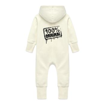 100 % original Stempel Cool - Grenouillère à capuche bio en molleton Bébé - vanille - Dos