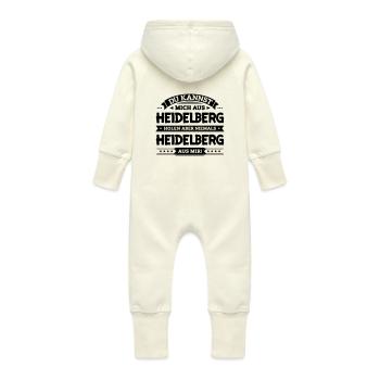 Mein Heidelberg - Baby Bio Sweat Overall mit Kapuze - Vanille-Milchshake - Hinten