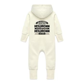 Mein Heilbronn - Baby Bio Sweat Overall mit Kapuze - Vanille-Milchshake - Hinten