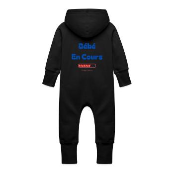 Baby in progress - Baby Organic Sweat Overalls With Hood - vanilla - Back