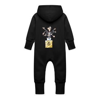 conducteur - Grenouillère à capuche bio en molleton Bébé - vanille - Dos