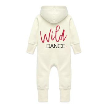 Danse sauvage - Danse shirt - Grenouillère à capuche bio en molleton Bébé - vanille - Dos