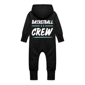 Équipe de basket-ball - Grenouillère à capuche bio en molleton Bébé - vanille - Dos