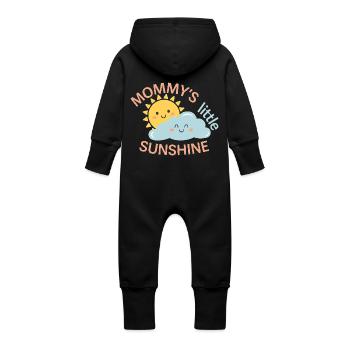 Mommy’s Little Sunshine – Baby Design - Baby Bio Sweat Overall mit Kapuze - Vanille-Milchshake - Hinten