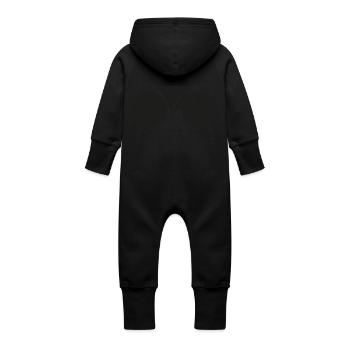 le taux de la hanche - Grenouillère à capuche bio en molleton Bébé - vanille - Dos