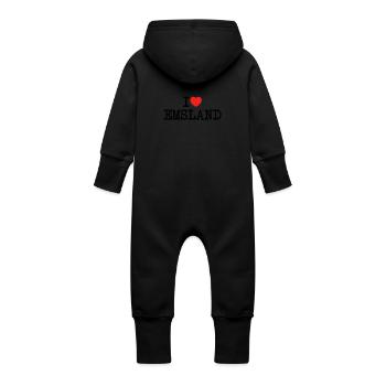 I love Emsland - Baby Bio Sweat Overall mit Kapuze -  - Hinten