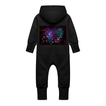 Galaxie - Grenouillère à capuche bio en molleton Bébé - vanille - Dos