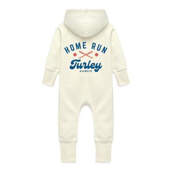 H.O.M.E RUN TURLEY MANNHEIM - Baby Organic Sweat Overalls With Hood - vanilla - Back