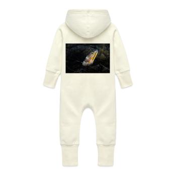 Napoleon snakes eel - Baby Organic Sweat Overalls With Hood - vanilla - Back