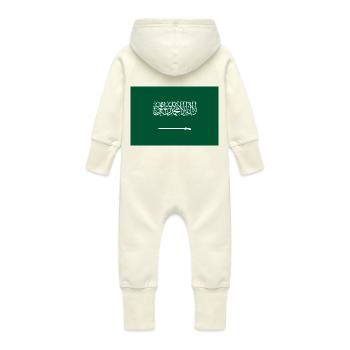 Arabie Saoudite - Grenouillère à capuche bio en molleton Bébé - vanille - Dos