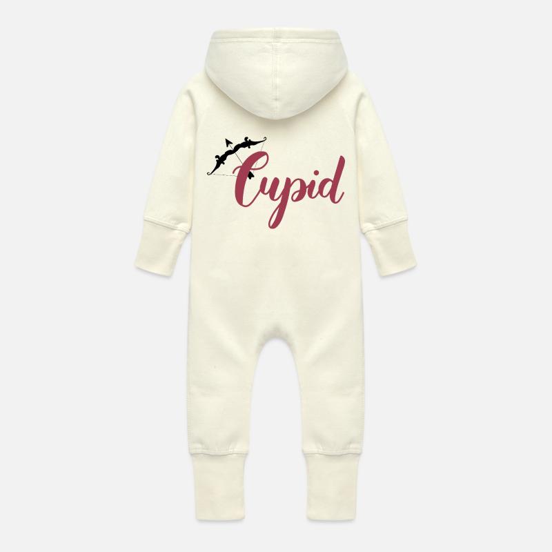 Amor - Baby Bio Sweat Overall mit Kapuze - Vanille-Milchshake