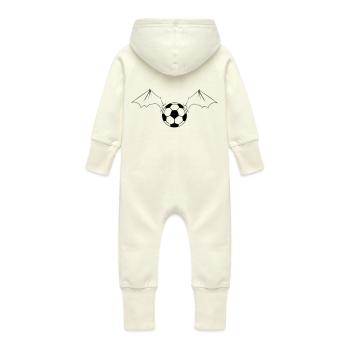 ball_bat_wings_1_color2 - Baby Organic Sweat Overalls With Hood - vanilla - Back