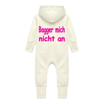 Party - Baby Bio Sweat Overall mit Kapuze - Vanille-Milchshake - Hinten