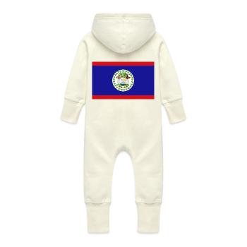 Belize - Baby Bio Sweat Overall mit Kapuze - Vanille-Milchshake - Hinten