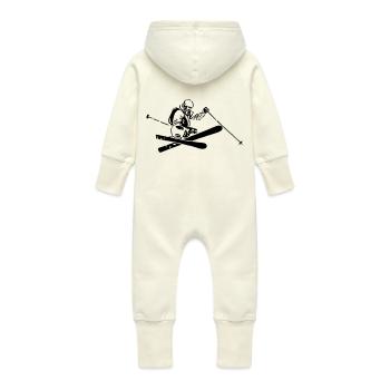 Freeride - Baby Bio Sweat Overall mit Kapuze - Vanille-Milchshake - Hinten