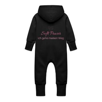 My way. My pace. My truth. - Baby Organic Sweat Overalls With Hood - vanilla - Back